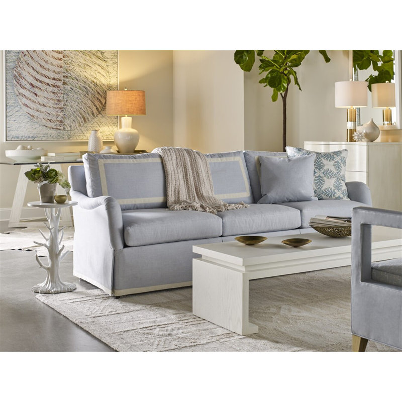 John Solid Wood Cocktail Table, Snow