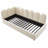 Upholstered Bed Daybed With Pull-Out Bed And Metal Slatted Frame-1177053050