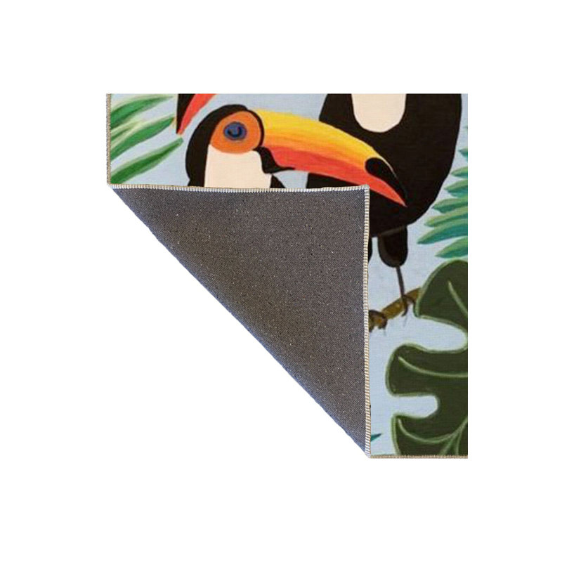 Tapis vert tissé vert, Sous-tapis carré 4 pi 11 po inclus