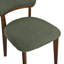 Chaise de salle à manger rembourrée en boucle de style milieu du siècle avec dossier incurvé (ensemble de 4)-1683102698