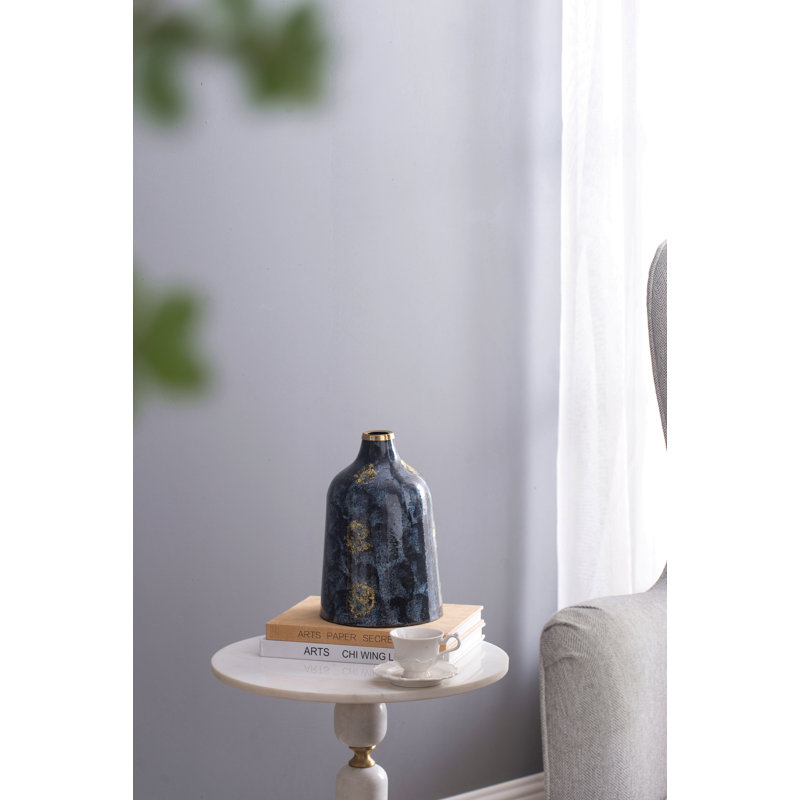 Vase en verre D6.7X10.2 "