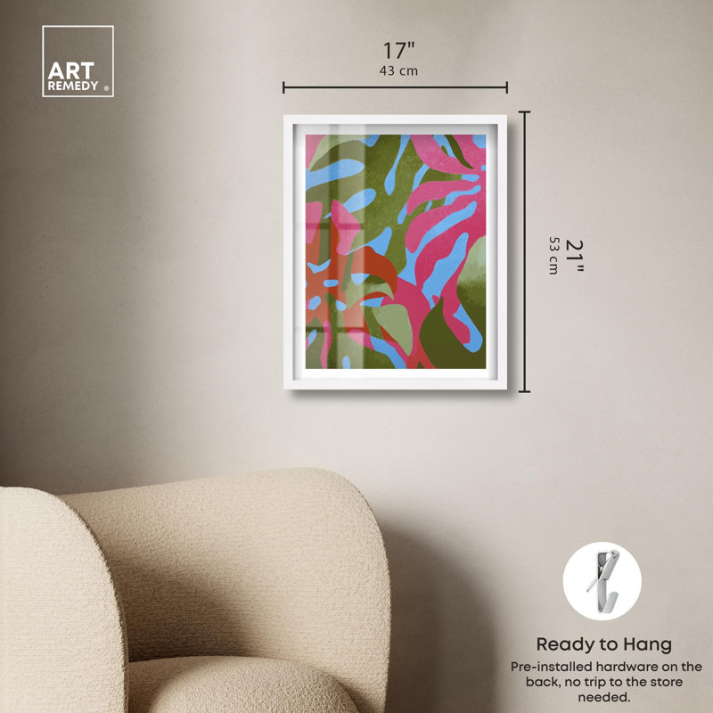 «Shadowbox» par Art Remedy, H 21 po x l 17 po, Blanc