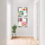 Rainbow Seeds Flowers IV - Ensemble de 2 peintures encadrées