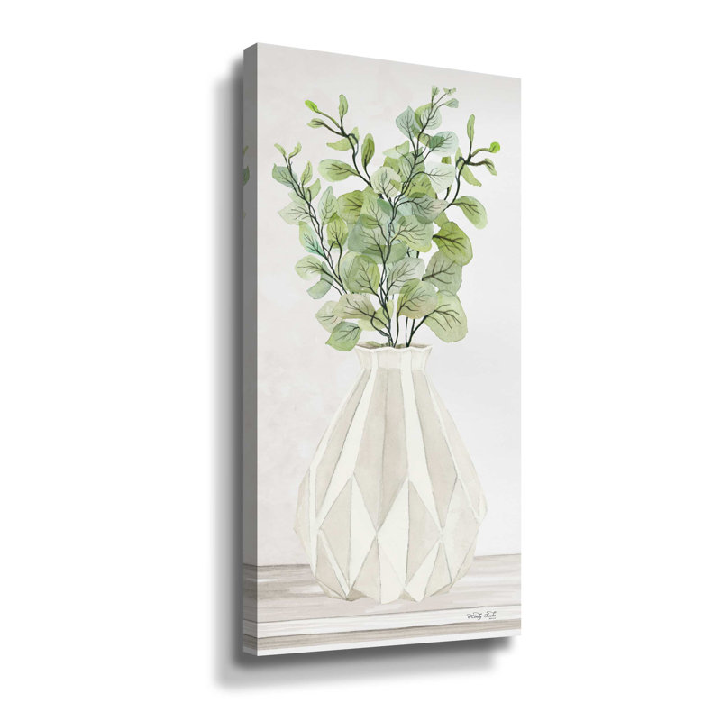 "Geometric Vase I" par Cindy Jacobs, impression sur toile, Toile tendue, H 24 po x l 12 po x P 2 po