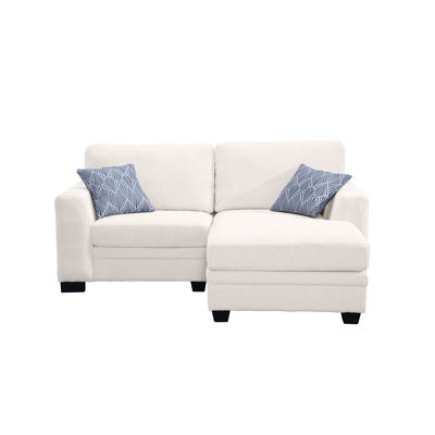 3 - Piece Compression Corduroy Sofa & Chaise