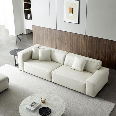 Coussin modulaire blanc en polyester