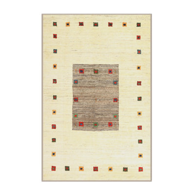 Tapis contemporain beige / gris