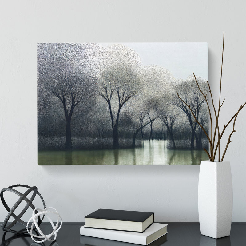Trees By The River - Wrapped Canvas, 40cm H x 60cm W x 3cm D