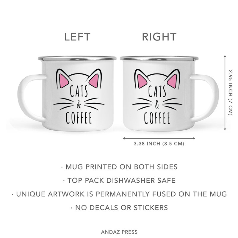 Tasse à café «Funny Cat Lover Campfire», Chats et café