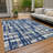 Machine Washable Indoor/Outdoor Chantille Navy Rug-102712302