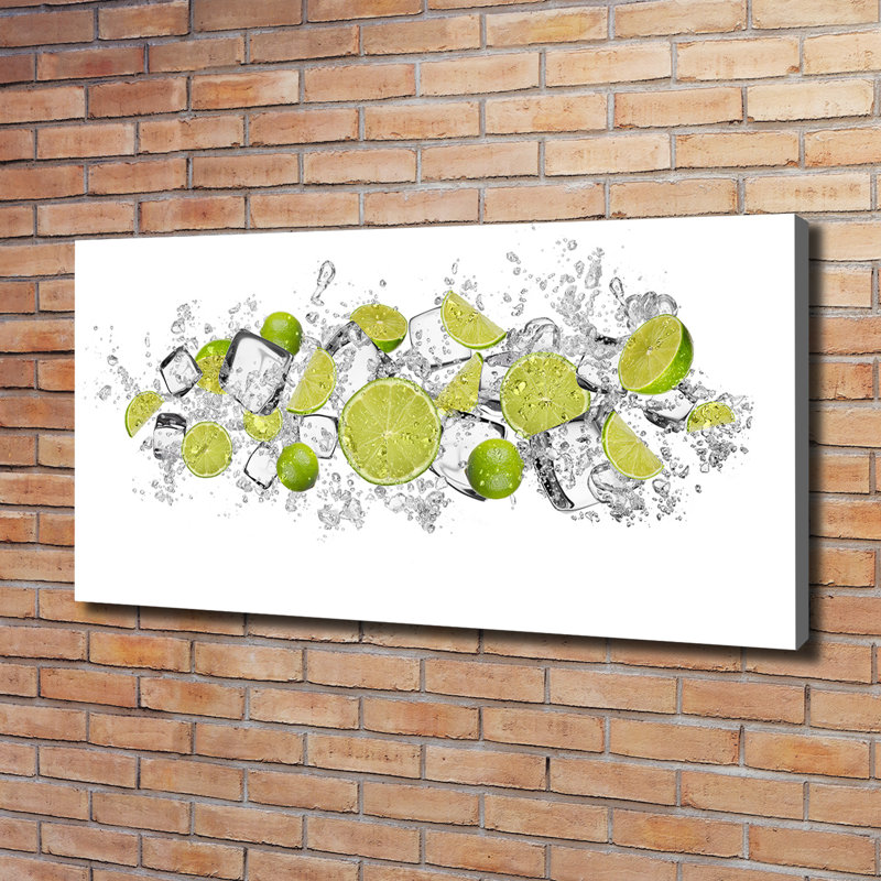 Limonka Ice Cubes - Wrapped Canvas Print