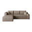 Canapé modulaire 95 po Cloud, revêtement en velours côtelé Camel, canapé 3 places sans assemblage