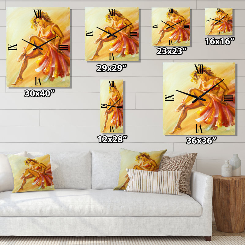 Horloge murale flamenco, Grand