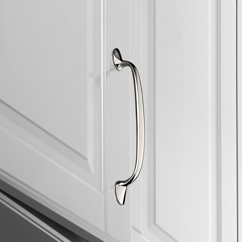 Poignée arche Bellagio, 8,82 po, Nickel poli