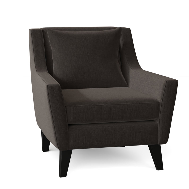 Fauteuil l 33 po Gros, Chenille moka céleste