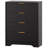 Fluted 4 Drawer Dresser for Bedroom, 38.6" Tall Modern Chest with Gold Handles Wood Storage Cabinet-1768698638