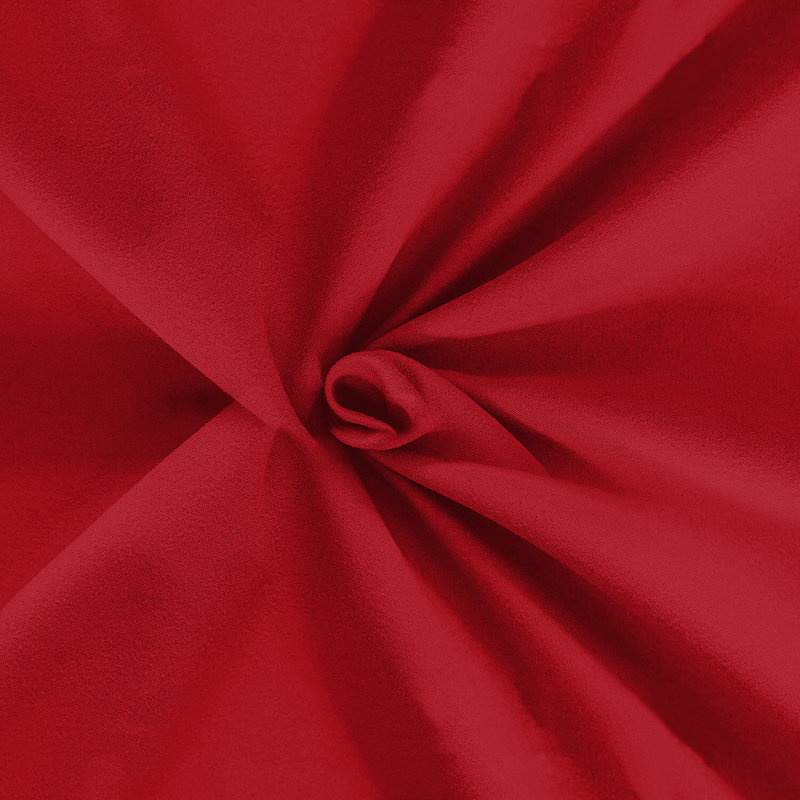 40 cm Soft Brushed Microfiber Extra Deep Fitted Sheet, Kingsize (5'), Red