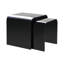Lavern Glass Top Sled Nesting Tables