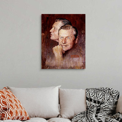 Portrait of Nelson A. Rockefeller, art mural sur toile