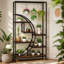 Support à plantes 70,9 po, 7 pots de fleurs et 7 crochets
