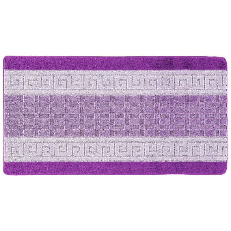 Non-Slip Purple Indoor Area Rug – Washable Large & Small Door Mat, Hallway, Bedroom & Kitchen Floor Mat