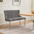 Velvet Double Dining Loveseat Bench, Kitchen & Dining Seating, 2-Seat Tufted Bench W/Handmade Buttons, Wing Back, Brushed Silver Stainless Steel Legs, Mid Century Modern-240665853
