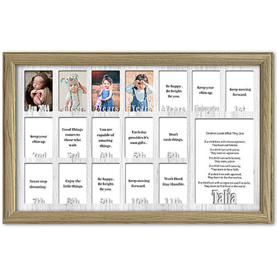 Solid Wood Picture Frame with Mat