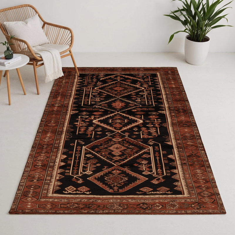 Tapis turc intérieur et extérieur brun, Rectangulaire 3 pi x 5 pi