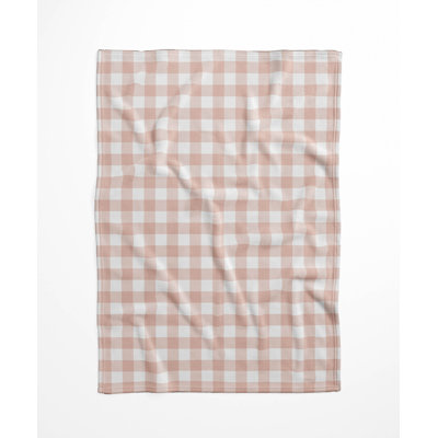 Proper Gingham Velveteen Fleece Blanket