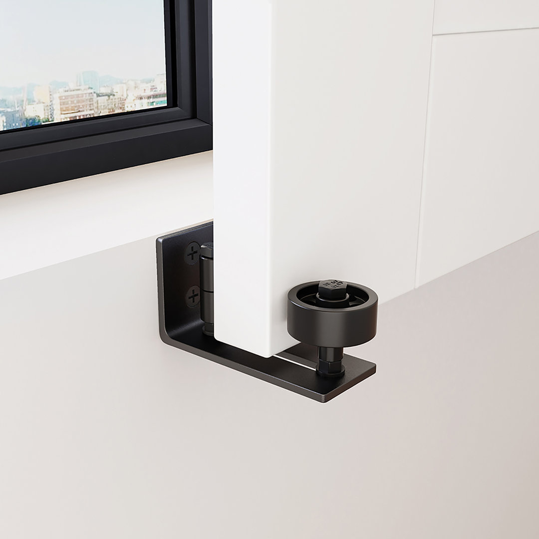 LAZ Sliding Barn Door Wall Guide Bottom Adjustable 8 Setup Options Lazio