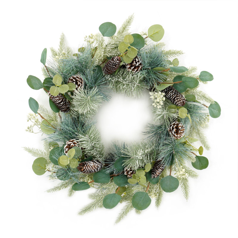 Artificial Pine Cone Eucalyptus Wreath