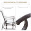 Fauteuil oscillant d'extérieur Outsunny (excluant la table)