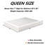 Sommier Queen de 18 cm (7 pouces) pour lit Queen, base de lit haute avec housse, support robuste jusqu'à 1588 kg (3500 lb), sommier métallique, montage facile, silencieux-1574097346