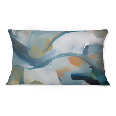 Coussin décoratif Distant Horizon In Retro Shades Of Blue