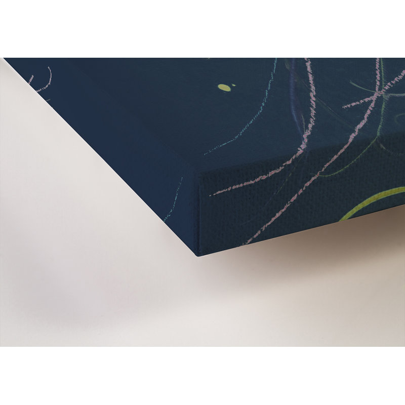 «Floating Jellyfish Indigo», reproduction sur toile tendue, H 30 po x l 30 po