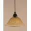 Mini-luminaire suspendu en corde avec finition en cuivre noir et verre ambré 10 po-32464173-32464184-32464175