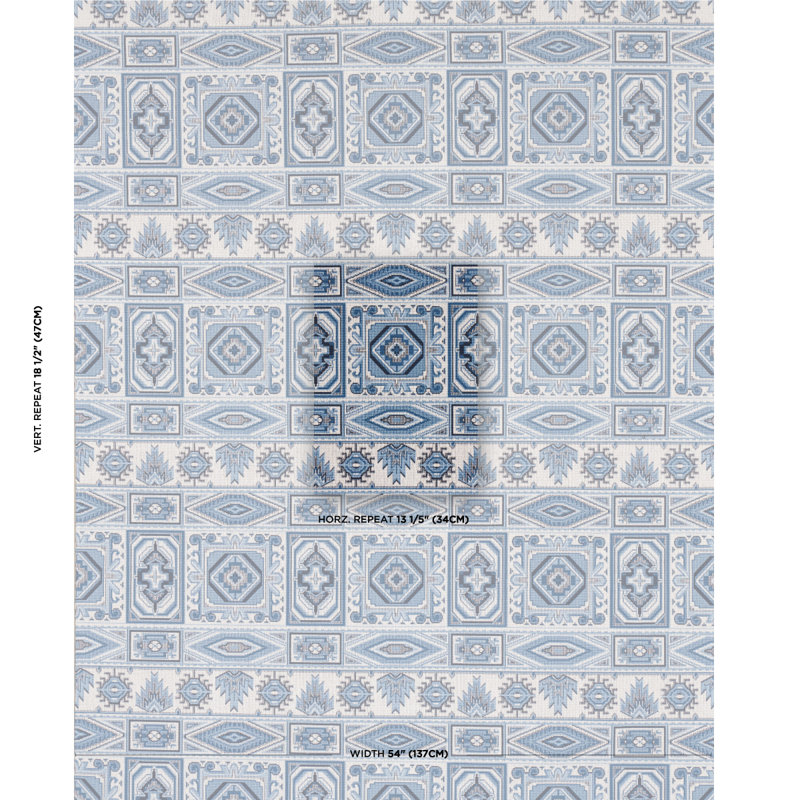 Crowley Épinglé Fabric, Blue
