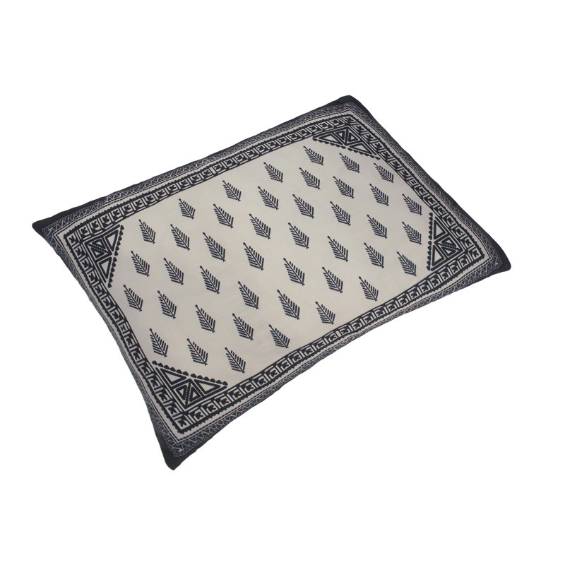 Bohemian Silk Geometric Cotton Reversible Throw Pillow