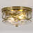 Alixandra 2-Light Flush Mount Glass Ceiling Light with Metal Frame-1640798742-1621395375