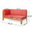 Left Corner Bench, Red - Wood And Water- Cushions For A Gorgeous Country Cabin Bench From Built With Seat Longevity