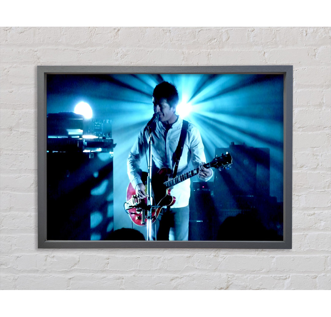 Noel Gallagher Blue Light - Einzelner Bilderrahmen Kunstdrucke auf Leinwand