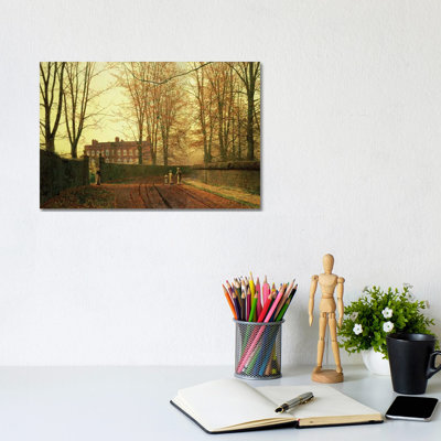 Going To Church, 1880 by John Atkinson Grimshaw - Wrapped Canvas Gallery-Wrapped Canvas Giclée