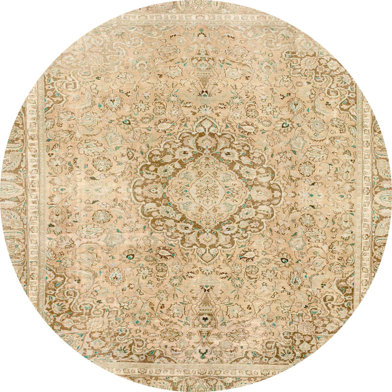 Abstract Indoor Rug, Round 4'