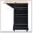 Kitchen Island with Power Outlet,Kitchen Storage Island with Drop Leaf and Rubber Wood-249072547