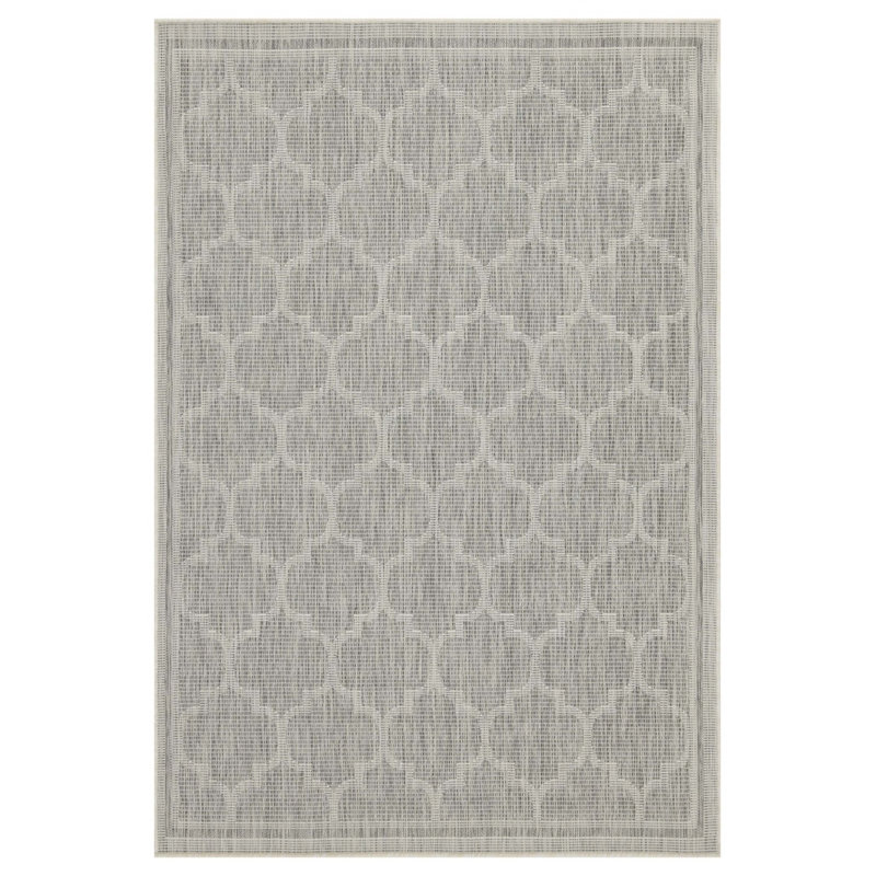 Tapis intérieur / extérieur 7 pi 10 po x 10 pi 3 po Sunshine Silver