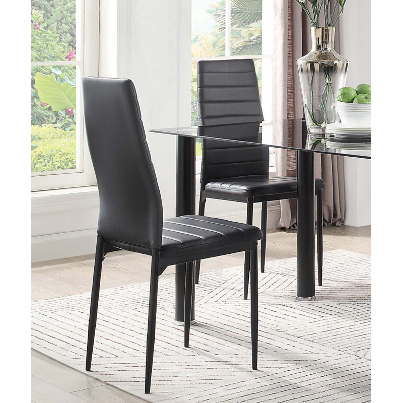 Ensemble de 2 chaises d'appoint en similicuir