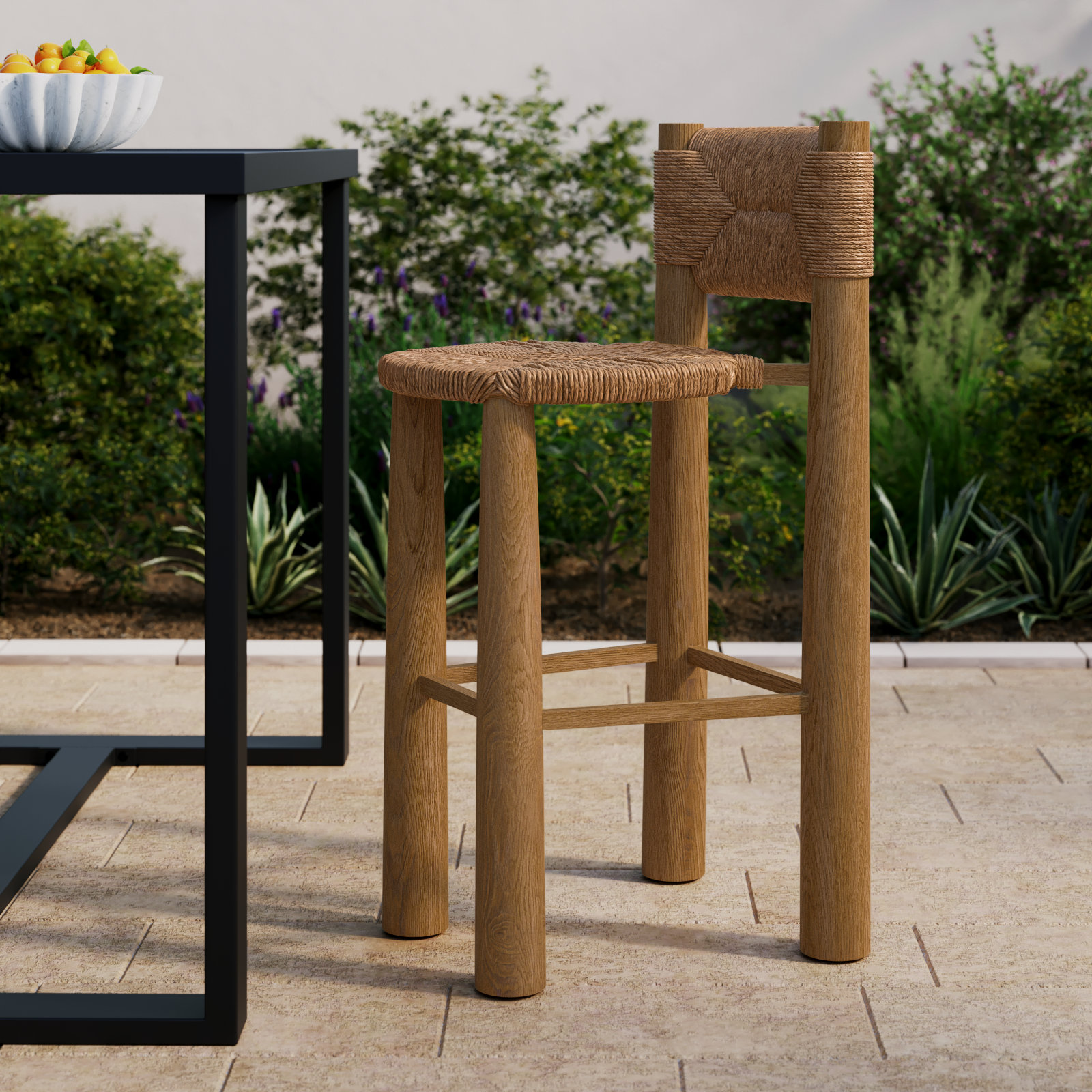 Indie Round Patio Bar Stool
