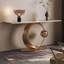 Italian-style stainless steel console table.-1512774202