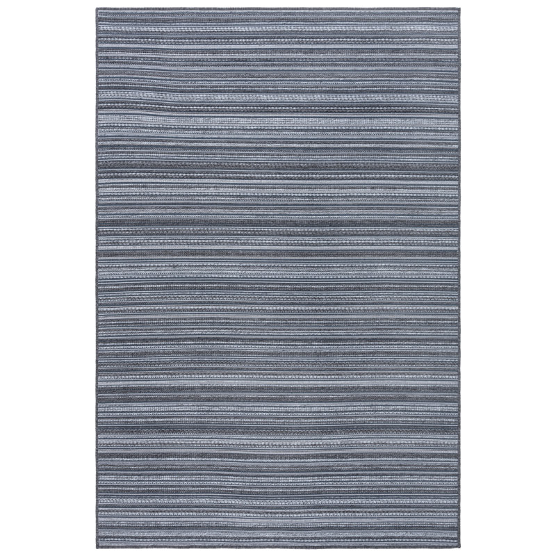 Escape Performance Machine Washable Striped Rug, Square 6'7"