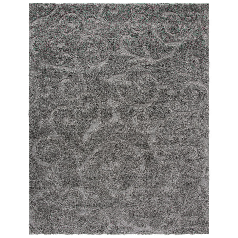 Tapis gris Chaffin, Gris foncé, Rectangle 8 pi x 10 pi